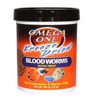 Omega One Freeze Dried Bloodworms Fish Food