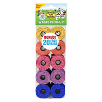 Bags On Board Bags On Board Antibacterial Coated Dog Poop Bag Refill Pack, Rainbow
