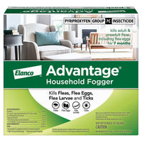 Advantage Household Fogger | Kills Fleas & Ticks | Flea Fogger For Home | 2 Oz. Canisters (Pack Of 3)